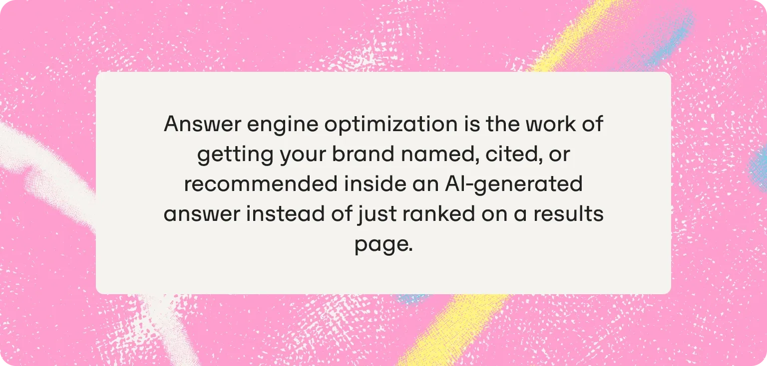 definición de optimización para motores de respuestas